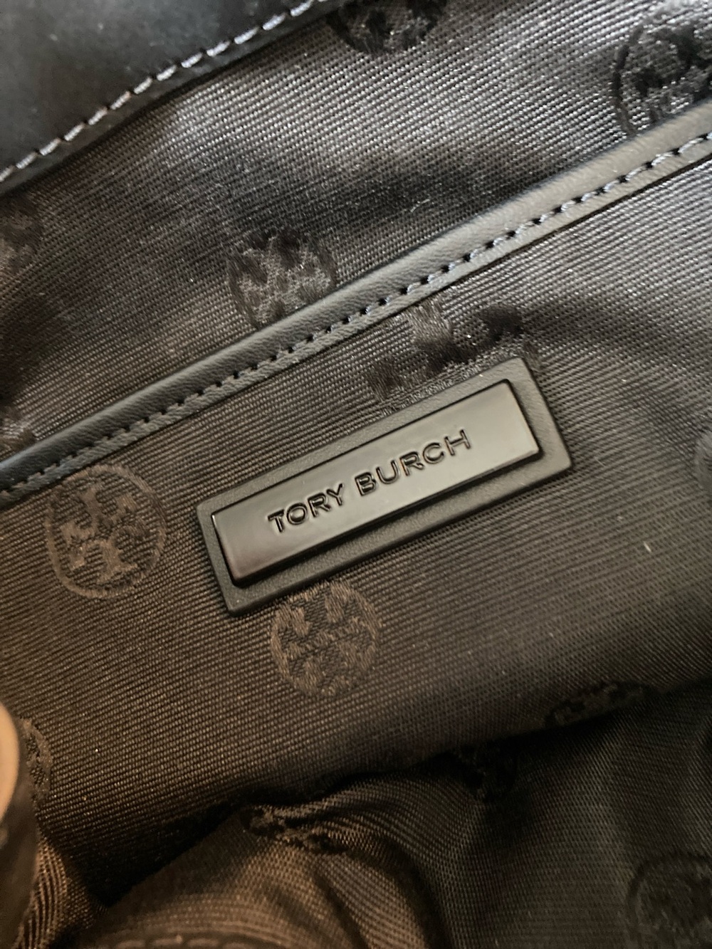 NWOT Tory Burch Quilted Black Leather Mini Backpack - Picture 10 of 13